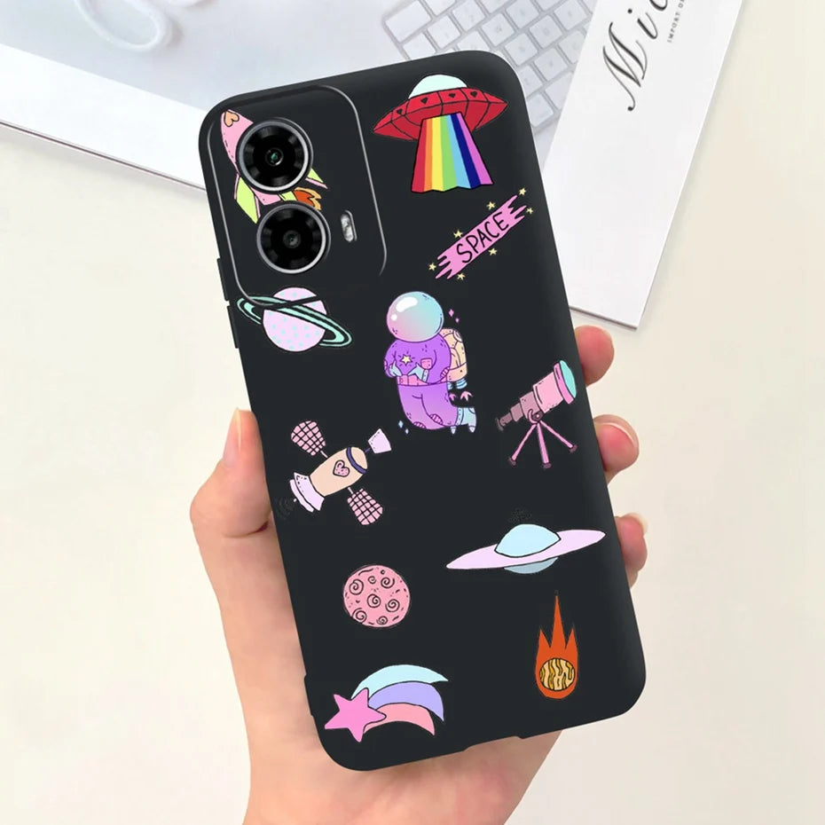 Cute Pattern Phone Case For Motorola Moto G24 G34 4G 5G Soft Silicon Protective Cover For MOTO G24 G34 Bumper