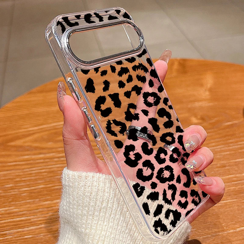 Leopard Print Pattern TPU Phone Case For Google Pixel 10 9 8 7 Pro Pixel 9 10 Pro XL 7A 8A 9A Shockproof Soft Clear Back Cover