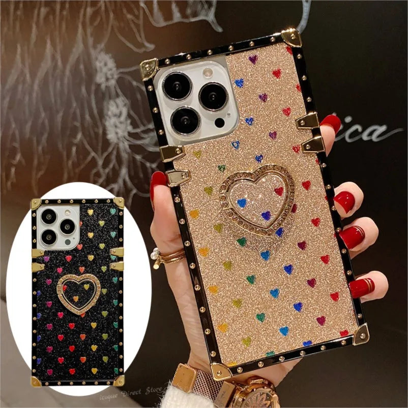 Luxury Love Ring Phone Case for Moto G Stylus 5g 2024 Motorola G Power 2023 One 5G Ace G Play 2022 Pure Gstylus Women Girl Cover