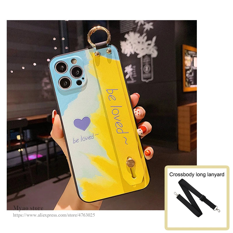 Be Loved Case For Motorola Edge 40 50 Neo 60 Fusion 60s Pro Ultra G35 G55 G75 G85 G45 G15 G05 G84 G54 G34 G14 Wrist Strap Cover