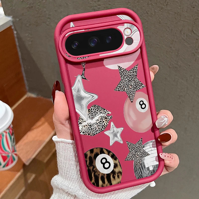 Crystal Ball Print Silicone Phone Case For Google Pixel 9 10 Pro XL 10 9 8 Pro 9A 8A 7A Shockproof Soft Cover For Pixel 7 8 Pro