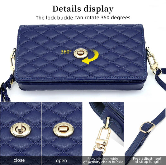 Luxury Fashion Wallet Crossbody Lanyard Phone Case for Samsung Galaxy Z Fold 7/6/5/4/3 - Stylish Protective Cover