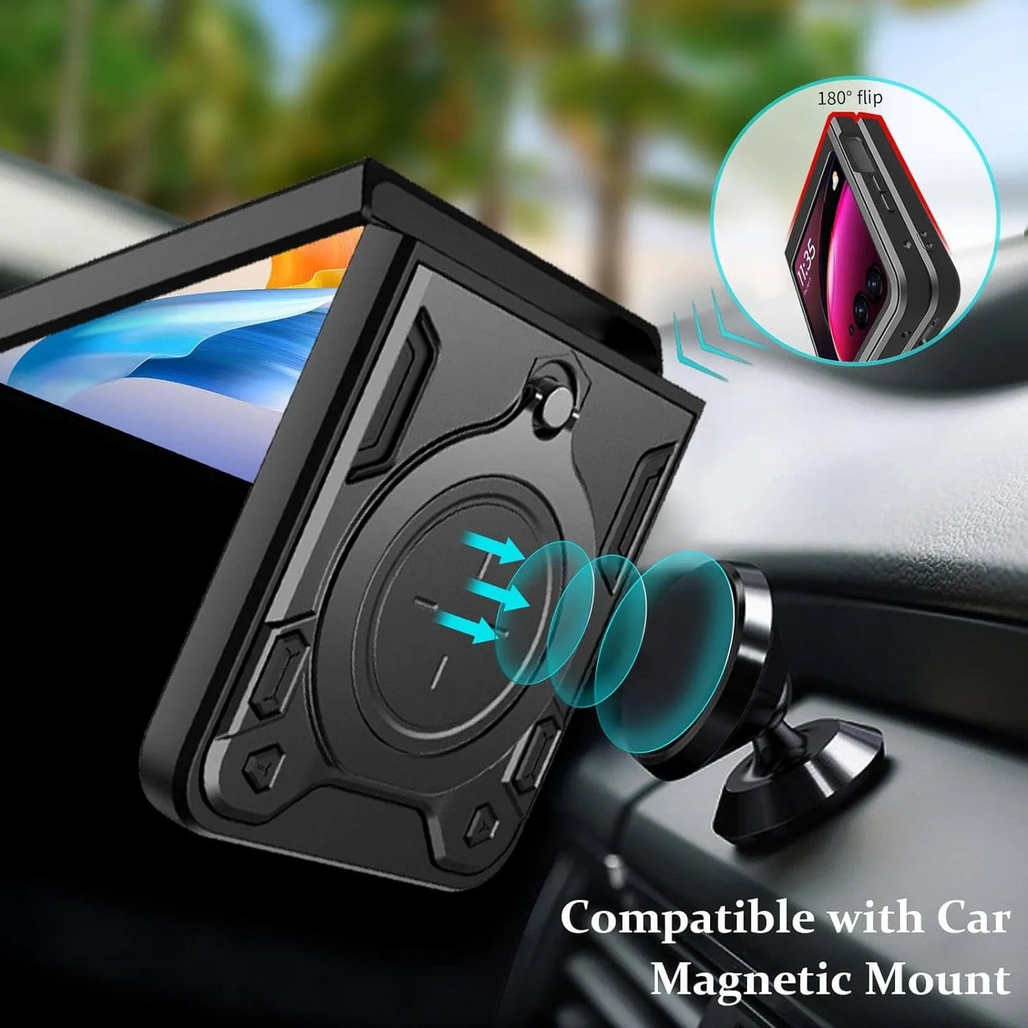 Protective Cover For Motorola Moto Razr 60 50 40 Ultra Razr Plus 2025 2024 2023 Case Ring Stand Holder Shockproof Fundas Coque