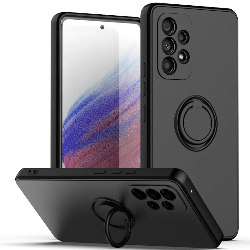 Case for Motorola Moto G9 Plus G9 Power G9 Play Moto One Fusion G60S G60 E30 E40 Luxury Magnetic Ring Holder Cover with lanyard