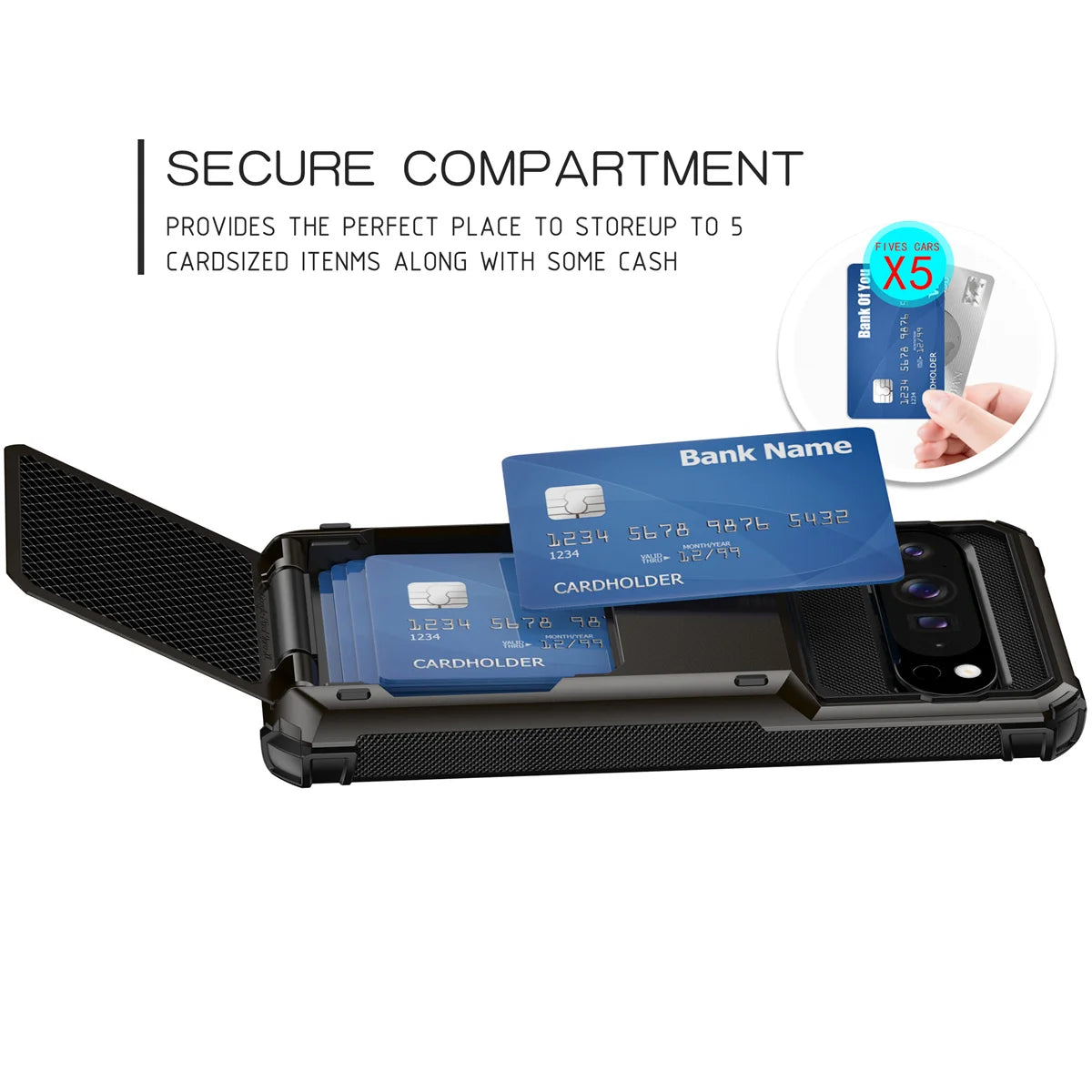 Flip Wallet Card Slot Hard PC+Soft TPU Shockproof Phone Case Google Pixel for 9 9Pro 9ProXL 10 10Pro Pro XL Pixel10 Back Cover