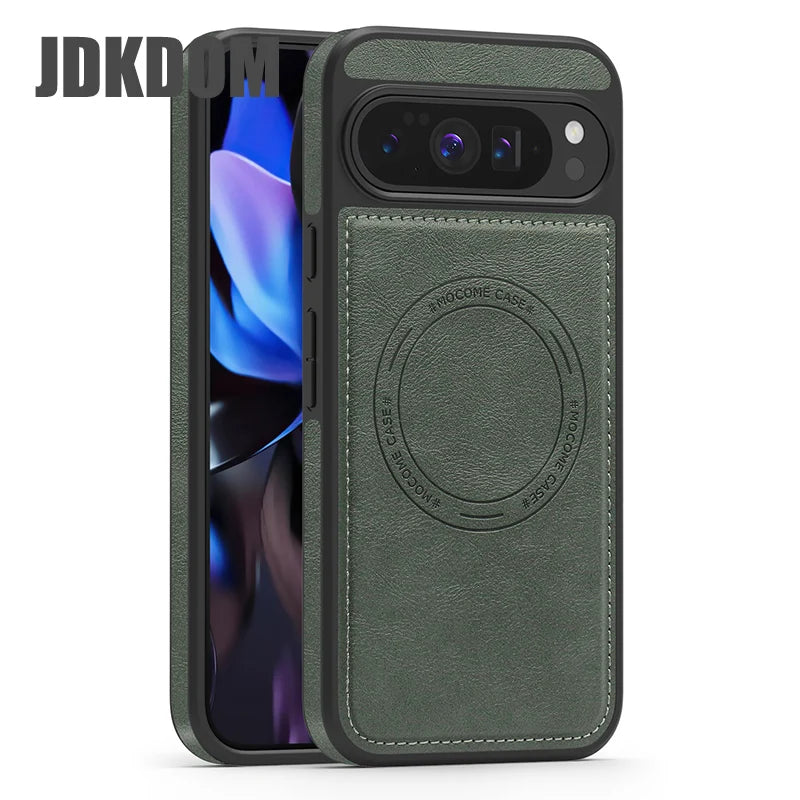 JDKDOM Dermatoglyph Magnetic Shockproof Phone Case For Google Pixel 10 9 Pro XL Cover For Google Pixel 9A 8 Pro
