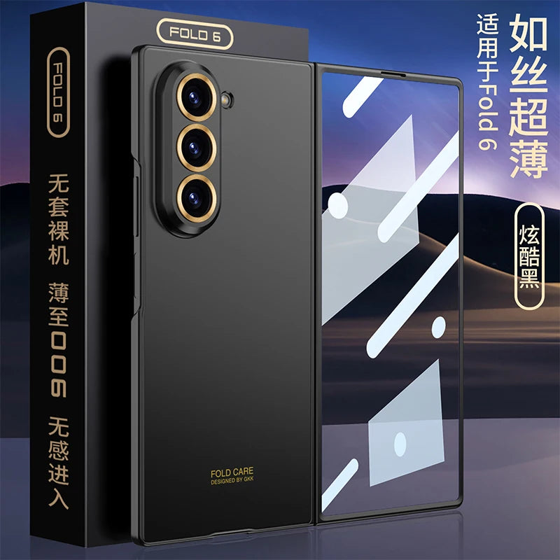 Ultra-thin Anti-scratch Plastic Case For Samsung Galaxy Z Fold 7 6 Screen Glass Restored Thickness Cover For Galaxy Z Fold7 Case