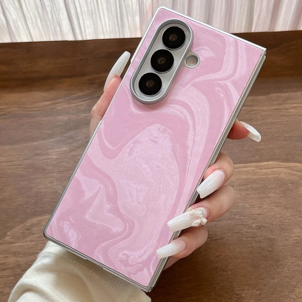 Creative Pattern Gradient Phone Case For Samsung Galaxy Z Fold 7 6 5 4 3 Shockproof Protection Folding Cover