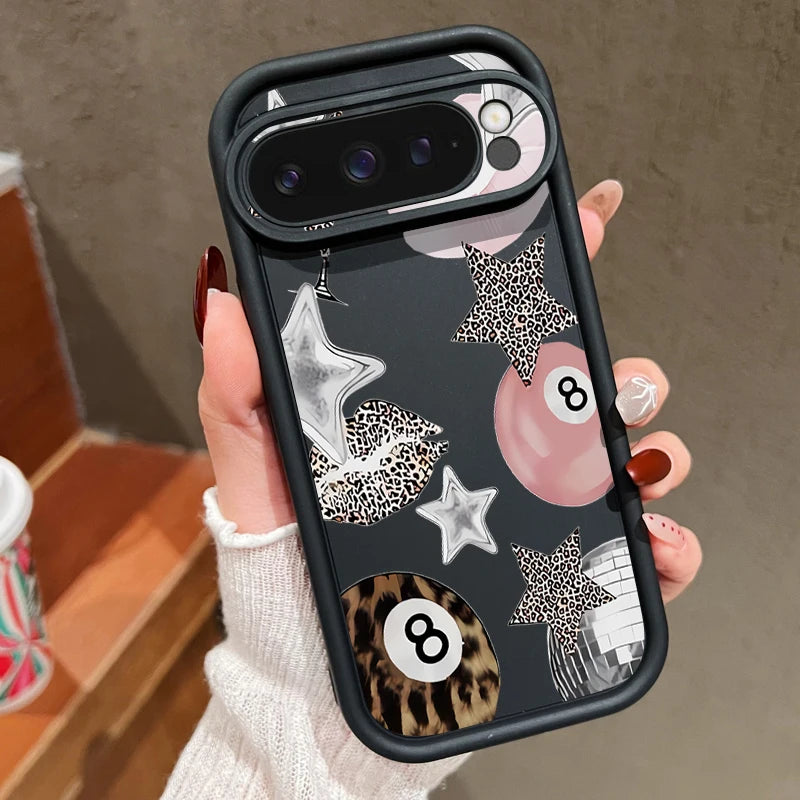 Crystal Ball Print Silicone Phone Case For Google Pixel 9 10 Pro XL 10 9 8 Pro 9A 8A 7A Shockproof Soft Cover For Pixel 7 8 Pro