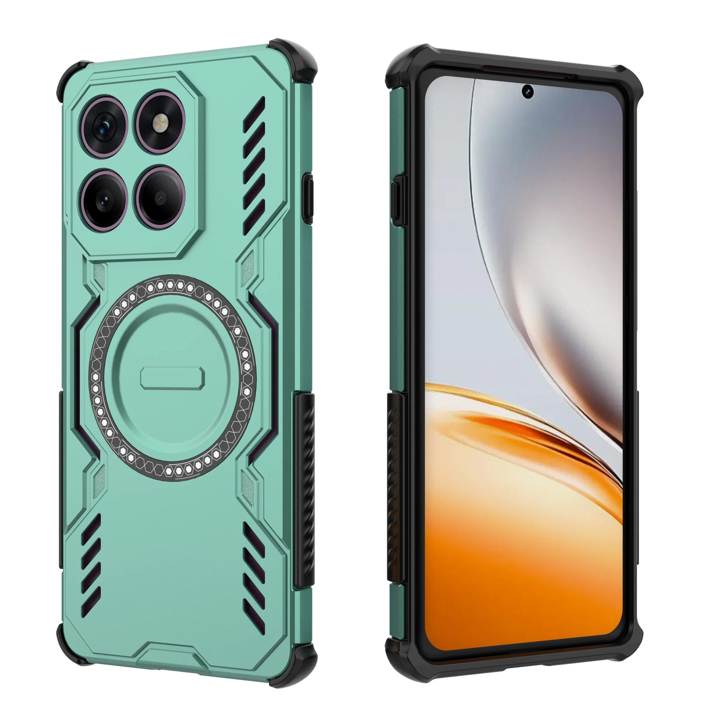Luxury Magnetic Hard Plastic PC Phone Case For Motorola G86 G15 G75 G05 G34 Edge 60 Pro 50 Fusion Anti-Shock Armor Hard Cover