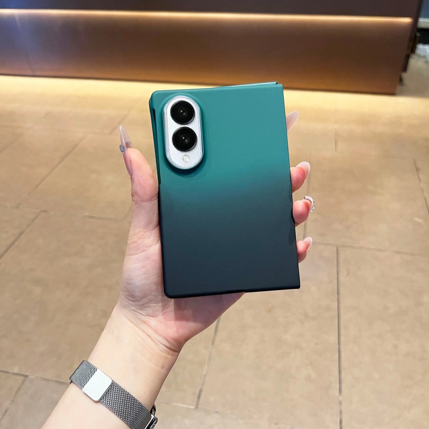 New Classic Korean Gradient Color Frosted Phone Case for Samsung Galaxy Z Fold 8 Wide Z Fold 8 Wide Shockproof Hard Cover