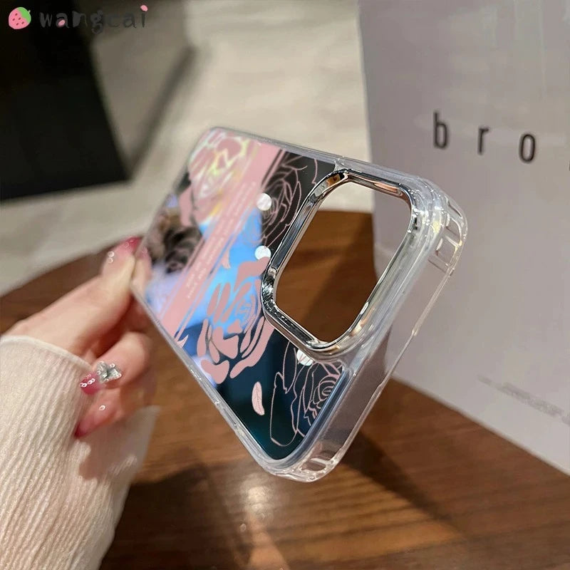 For Motorola Moto Edge 60  Pro G82 G52 G56 G86 G Stylus 5G G Power 2022 Pure 2021 Play 2023 Phone Case Cute Rose Soft Cover