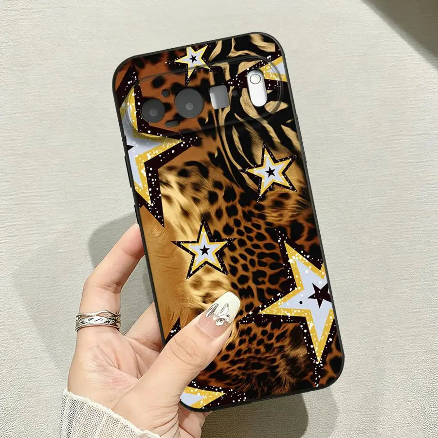 Luxury Ins Brown Red Polka Dots Case for Google Pixel 6 7 8 Pro 10 9 Pro XL 6a 7a 9a 8a Funda Phone Cover