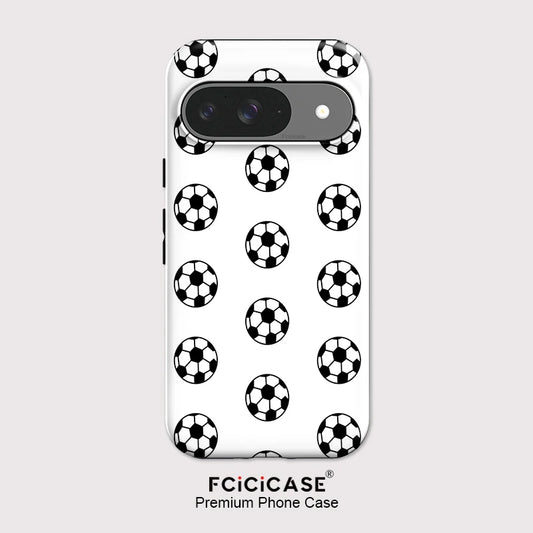 Fcicicase Anti-Drop Phone Case For Google Pixel 10 9 8 Pro 10A 10 9 Pro XL 7A 8A Football Pattern Matte Acrylic Back Cover