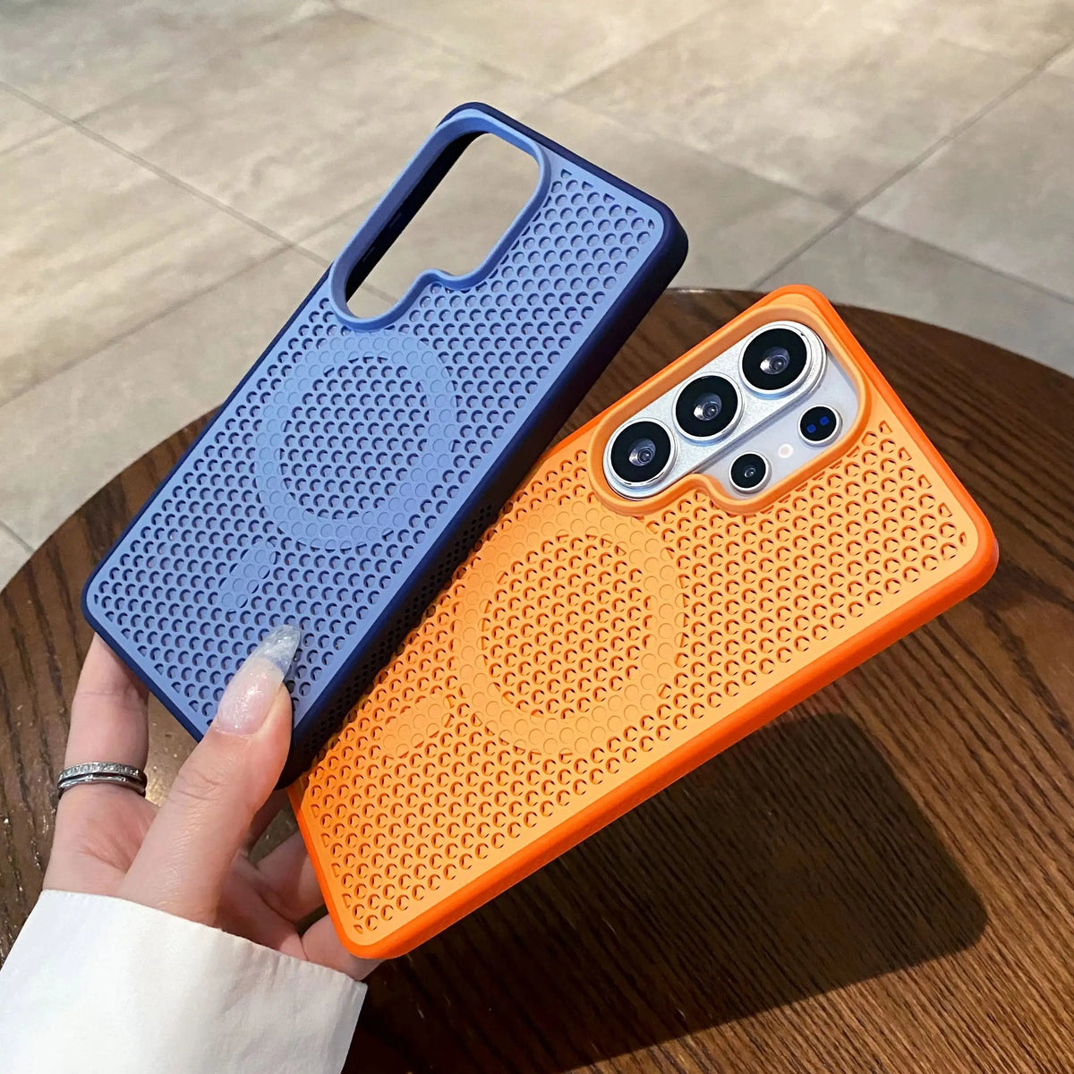 Magnetic Cooling Breathable Mesh Hard PC Case For Samsung Galaxy S26 S25 S24 S23 Ultra For Magsafe Shockproof Slim Matte Cover