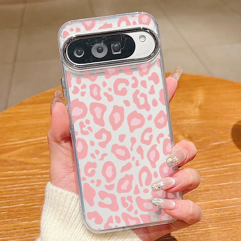 Leopard Print Pattern TPU Phone Case For Google Pixel 10 9 8 7 Pro Pixel 9 10 Pro XL 7A 8A 9A Shockproof Soft Clear Back Cover