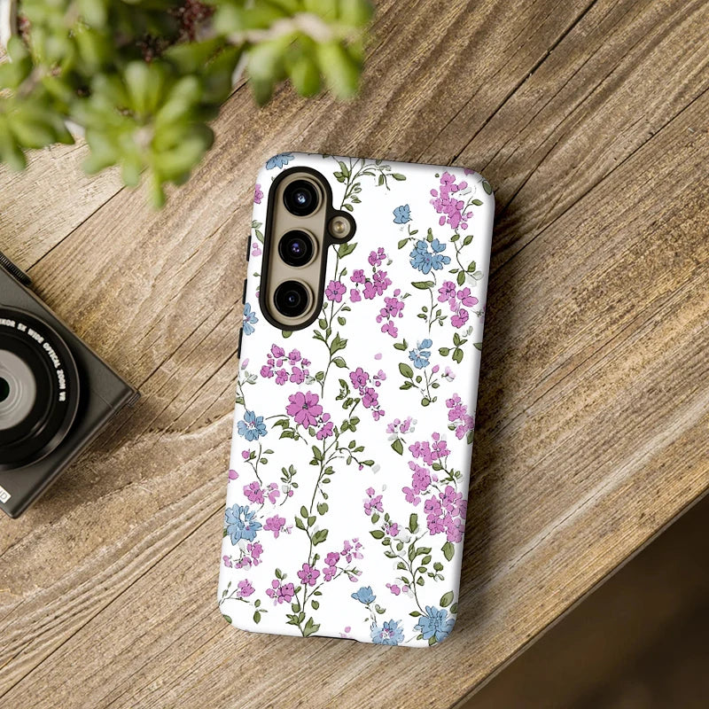 Fcicicase Phone Case For Samsung Galaxy A56 A 56 5G A16 A36 A26 Fashion Nice Flower Print Silicone Shockproof Acrylic Fundas