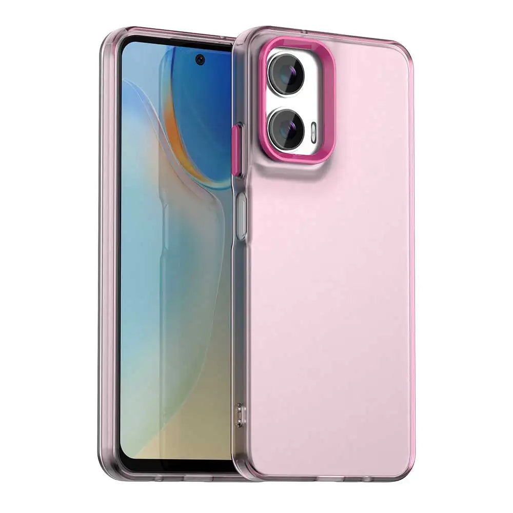 For Motorola Moto G35 5G Case Matte Candy Translucent Case For Moto G35 G 35 MotoG35 Camera Lens Protection Cover