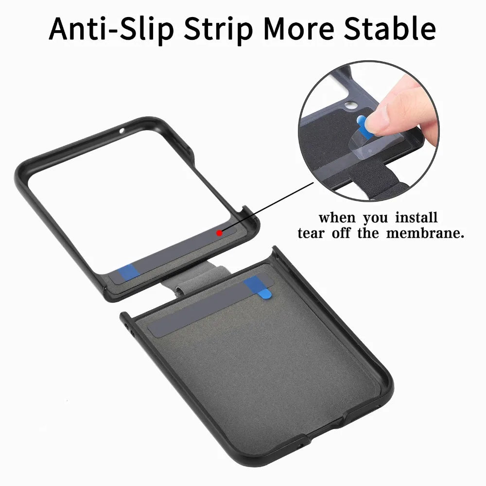 For Motorola Razr 50 Ultra Mooto Razr40 Phone Case with Ring Lychee Pattern PU Leather Razr50Ultra Folding Screen Back Cover