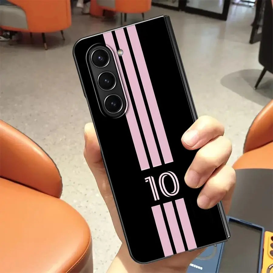 Cool Football Number Case for Samsung Galaxy Z Fold 7 6 5 4 3 ZFold6 ZFold3 ZFold5 ZFold4 ZFold7 Back Phone Cover