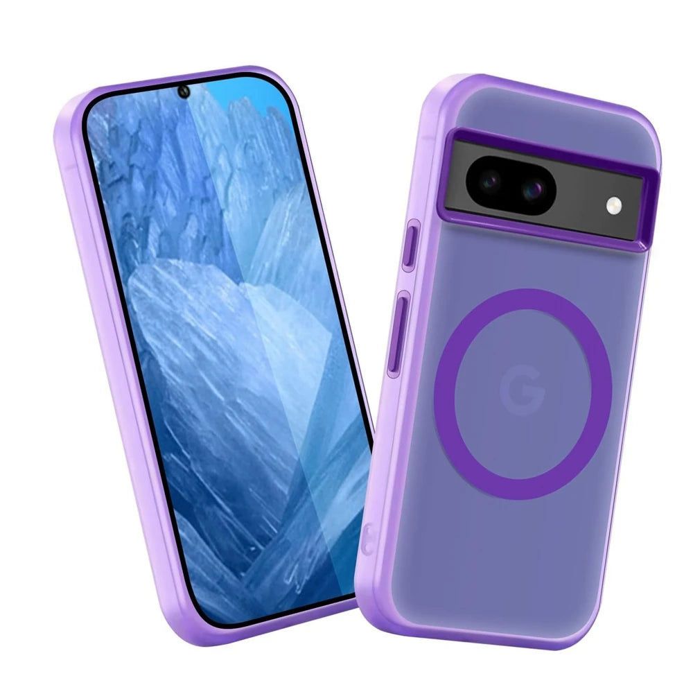 For Google Pixel 9A 9 Pro XL Magsafe Case Cute Translucent Candy Color Matte Magnetic Shockproof Cover for Google 8A 8 9 Pro XL