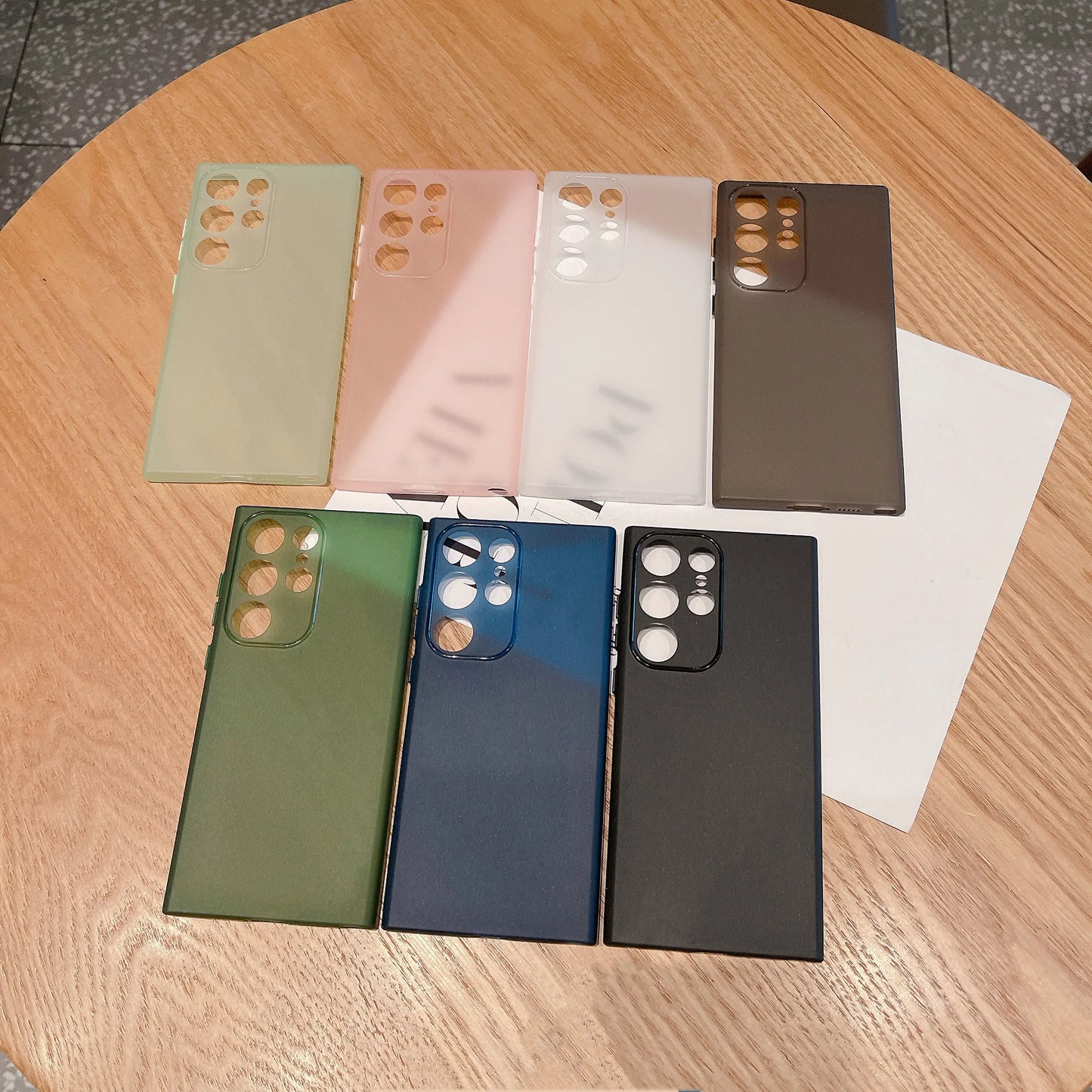 Thin Matte Shockproof Case For Samsung Galaxy S25 S24 S23 S22 S21 Ultra Plus FE A52 A53 A73 A72 A32 A14 A54 Note 20 Ultra Cover