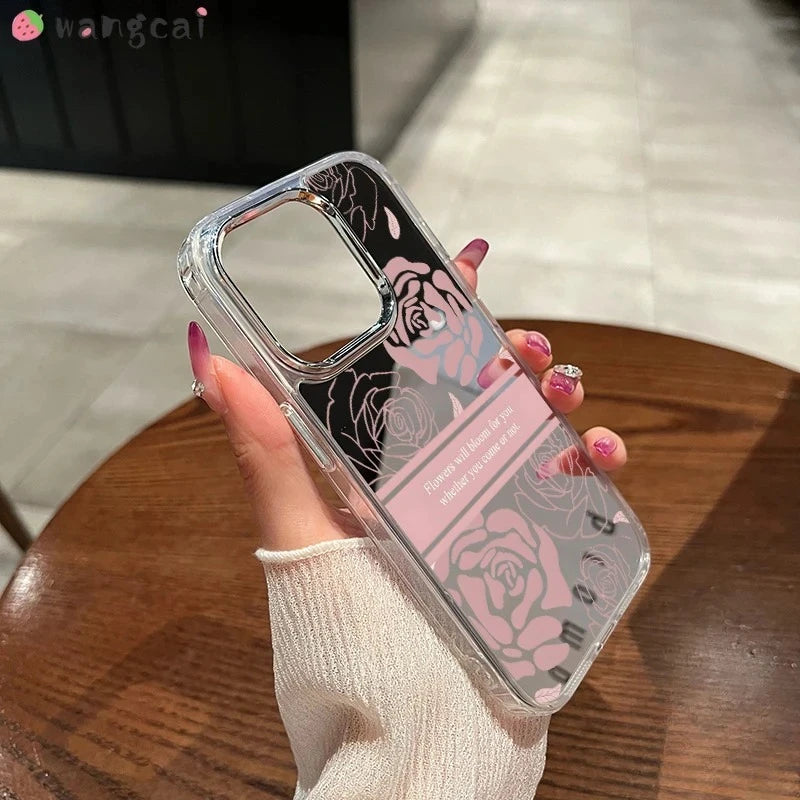 For Motorola Moto Edge 60  Pro G82 G52 G56 G86 G Stylus 5G G Power 2022 Pure 2021 Play 2023 Phone Case Cute Rose Soft Cover
