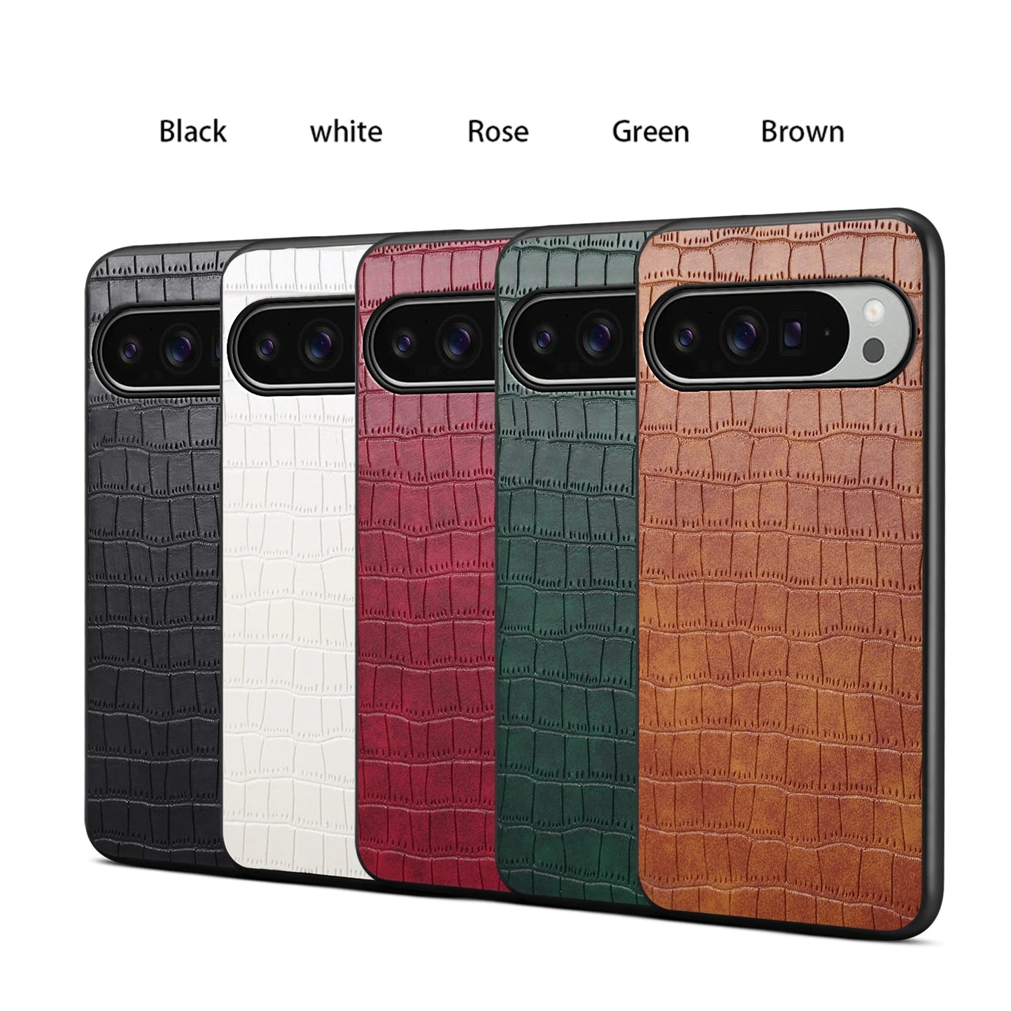 3D Texture PU Leather Case for Google Pixel 10 9 Pro XL 8 7 6 9A 8A 7A 6A Shockproof Soft TPU Matte Cover Pixel10 Fundas Bumper