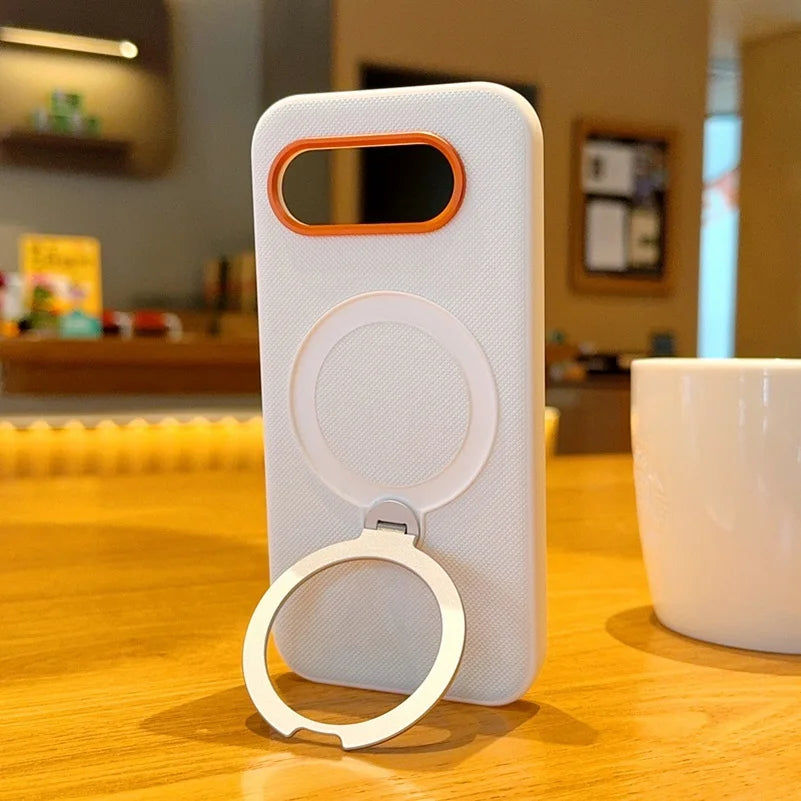 Metal Magnetic Ring Holder Red Lens Ring Raised Protective Lens Case For Google Pixel 10A pixel 10 Pro XL pixel10 Protect Cover