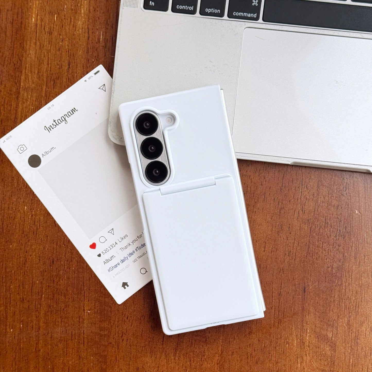 Wallet Clip Flip Slot Card Stand Case For Samsung Galaxy Z Fold 6 5 Luxury Folding Bracket Transparent Shockproof Matte PC Cover