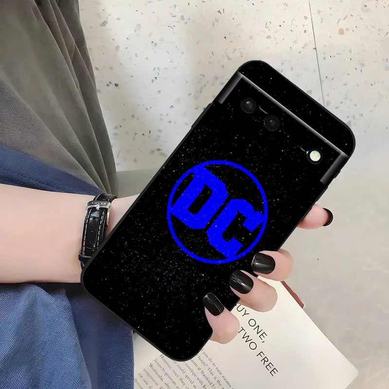 Logo Art S-Supermans B-Batmans For Google Pixel 9 8 7A 7 6A 6 5A 5 4 4A XL 5G Black Silicon Shockproof Shell Cover Phone Case