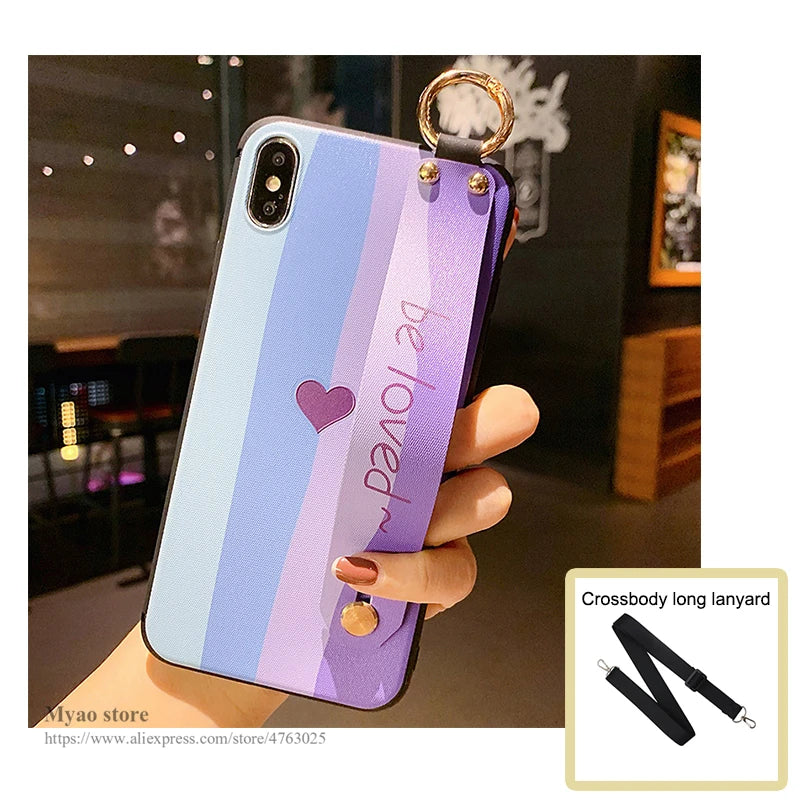 Be Loved Case For Motorola Edge 40 50 Neo 60 Fusion 60s Pro Ultra G35 G55 G75 G85 G45 G15 G05 G84 G54 G34 G14 Wrist Strap Cover