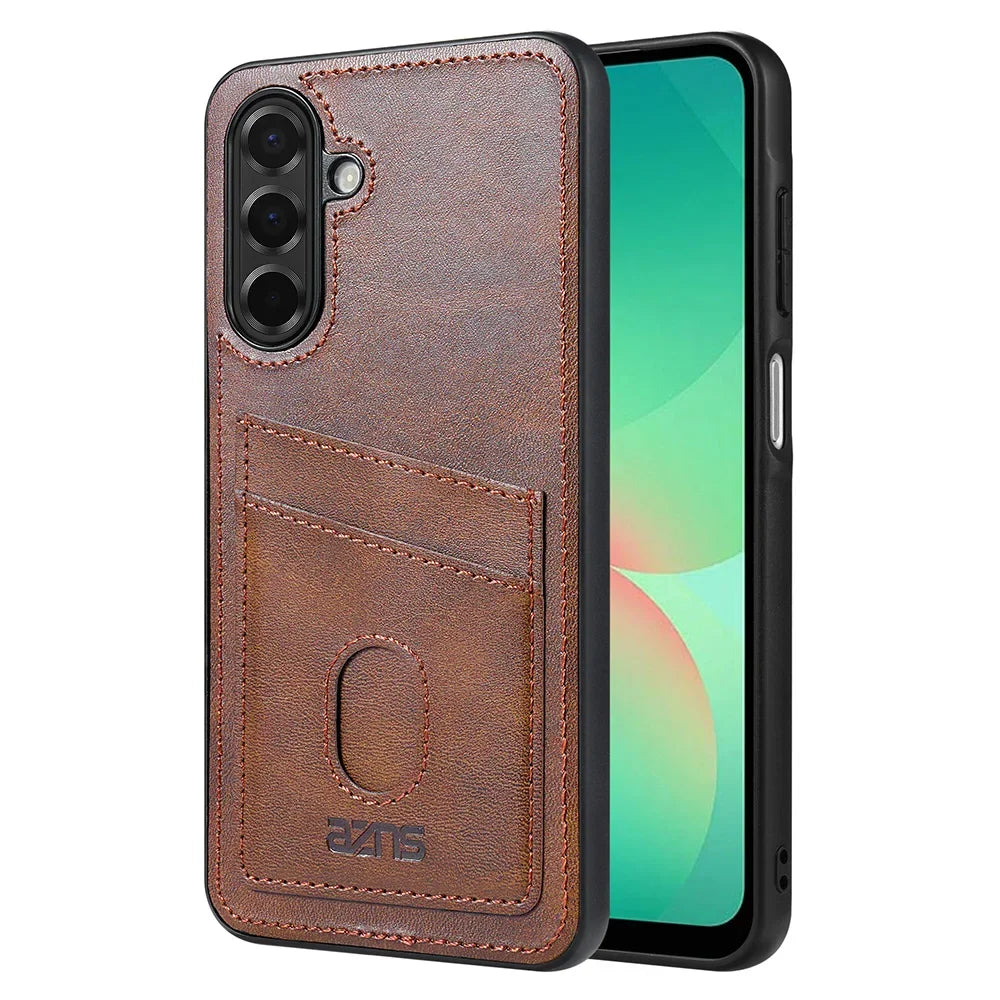 Retro Card Solt Leather Case for Samsung Galaxy A16 A26 A36 A56 A06 A55 A35 A15 A05S A25 A14 A34 A54 A13 A23 A33 A53 A73 Cover