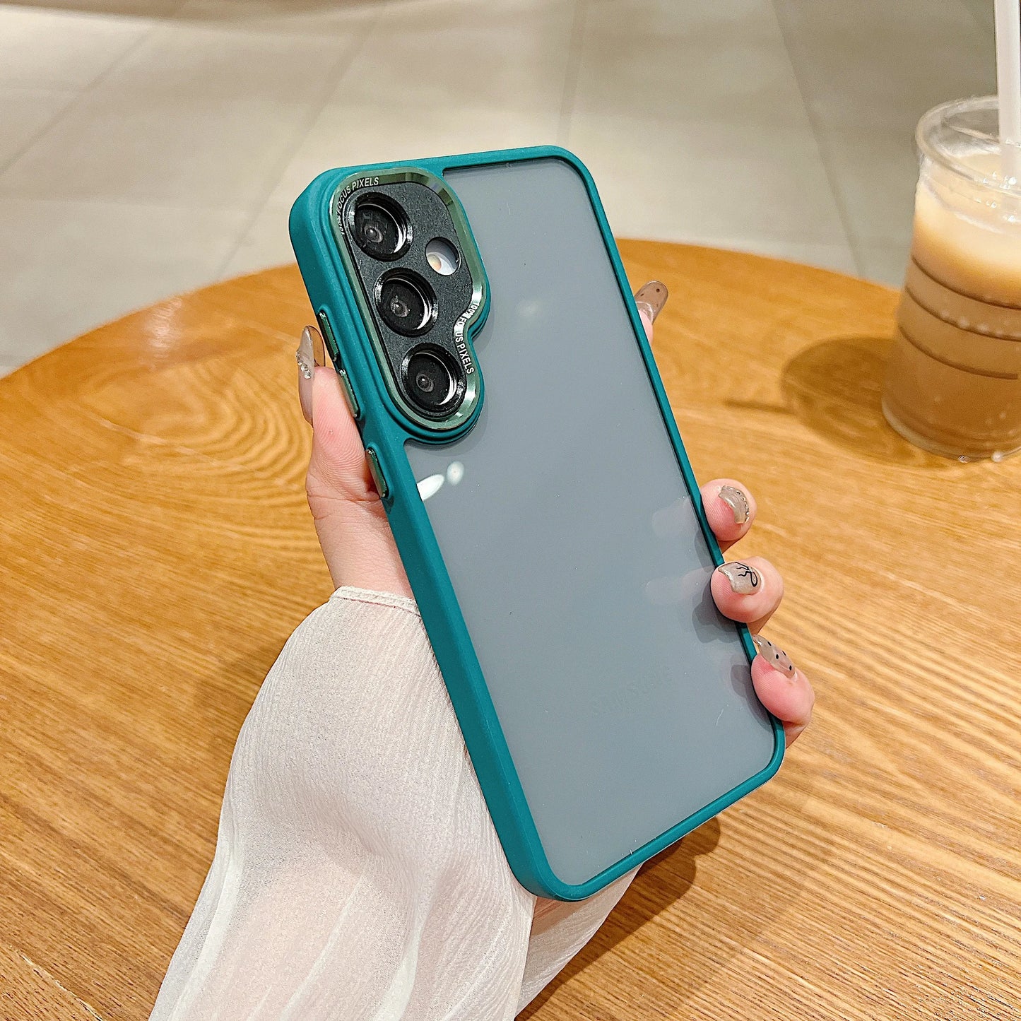 Transparent Acrylic Phone Case For Samsung Galaxy S25 S24 FE S23 Plus Ultra A55 A35 A16 A06 Metal Lens Protector Clear Cover