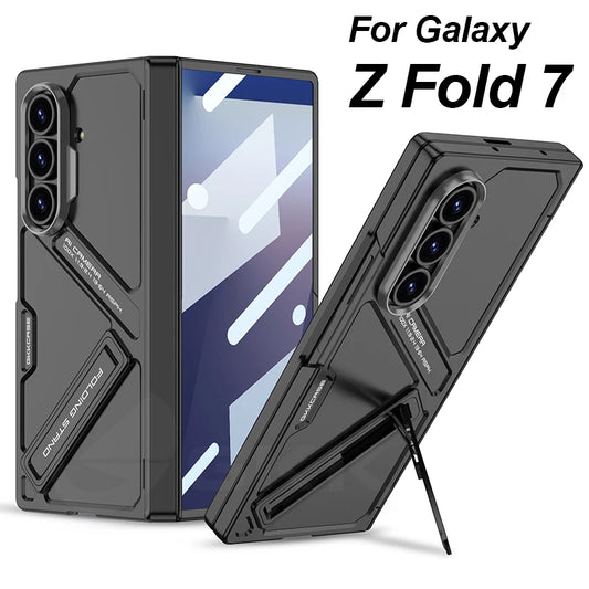 Magnetic Hinge 360 Protective Case For Samsung Galaxy Z Fold 7 Armor Screen Protector Stand Slim Cover For Galaxy Z Fold7 Case
