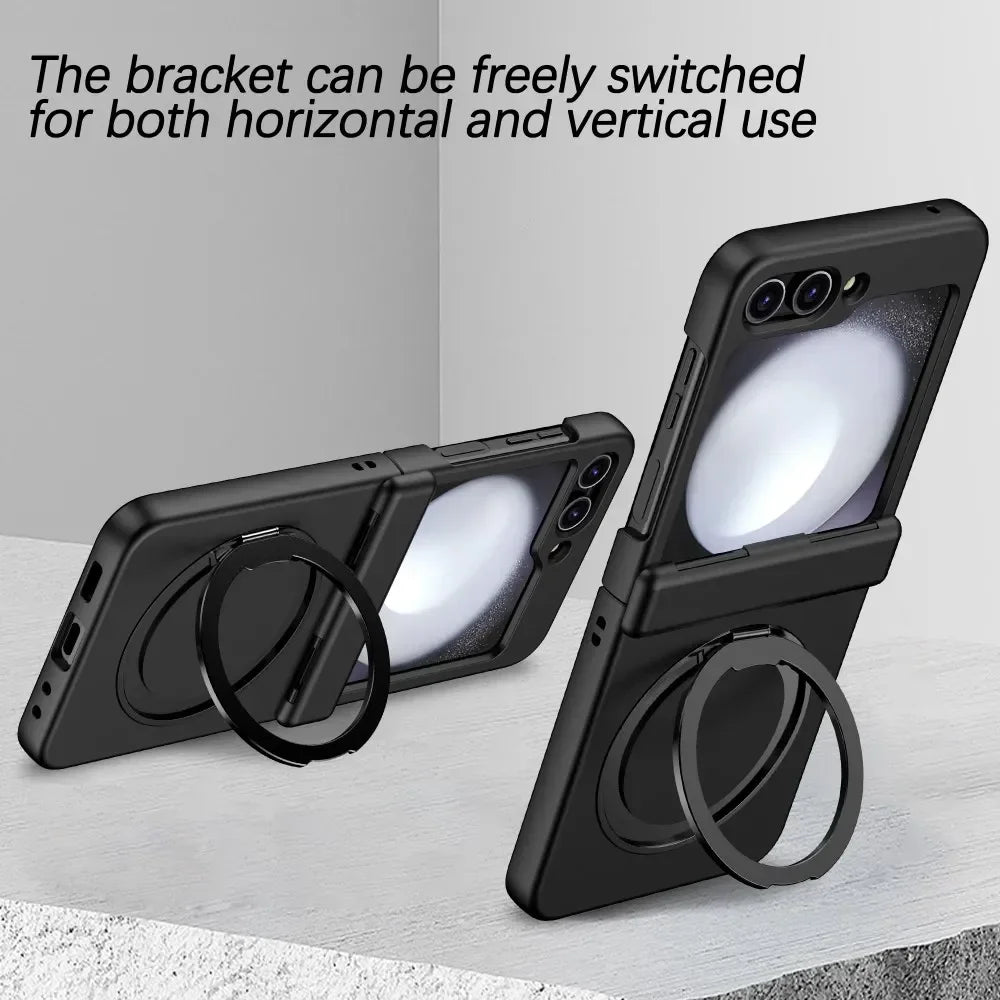 For Samsung Galaxy Z Flip 8 7 5 4 6 For Magsafe Case Wireless Charging Hinge All-inclusive Shockproof Hard Magnetic Holder Cover