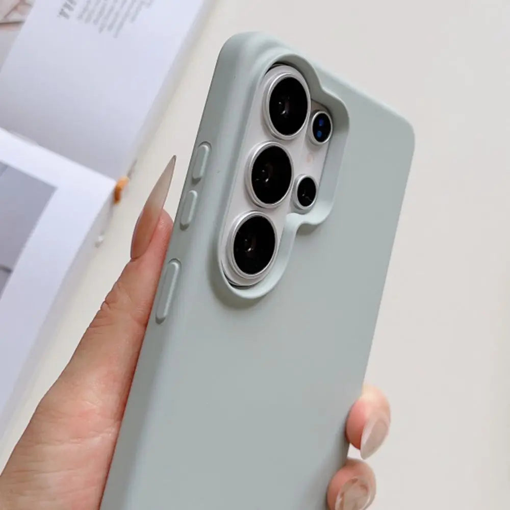 Liquid Silicone Case For Samsung Galaxy S26 S24 S25 Ultra Plus Fe A17 A36 A56 A37 A57 Candy Color Flocking Protective Soft Cover