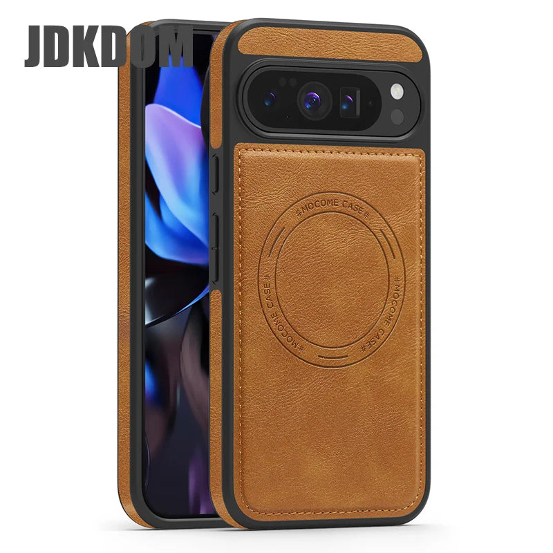JDKDOM Dermatoglyph Magnetic Shockproof Phone Case For Google Pixel 10 9 Pro XL Cover For Google Pixel 9A 8 Pro