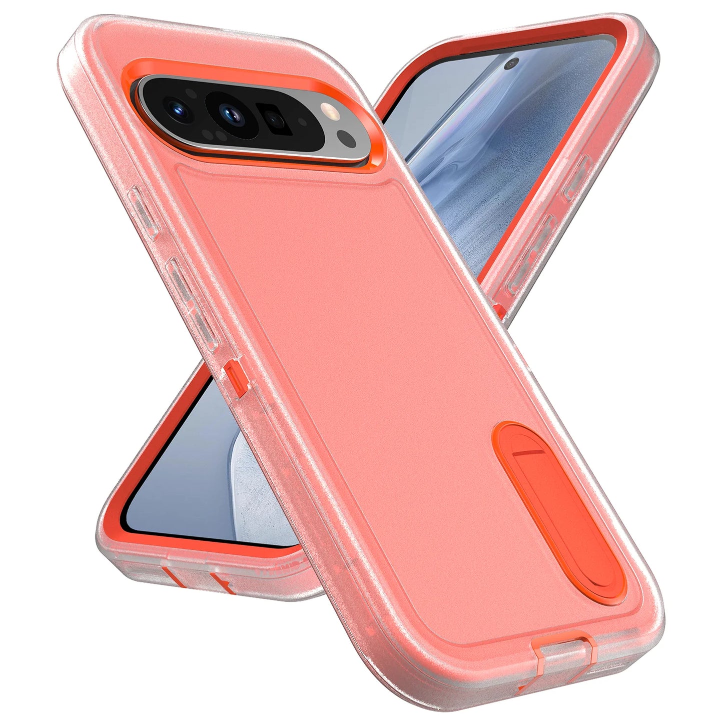 Heavy Duty Shockproof Case for Google Pixel 9 Pro XL Anti-Scratch Protective Kickstand Phone Case
