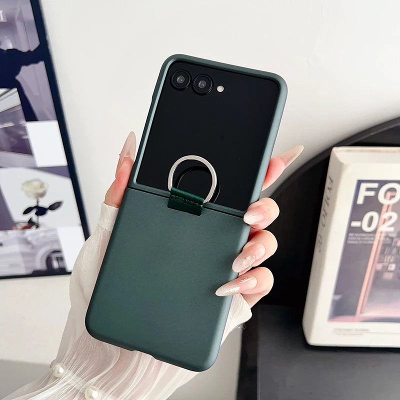 Case for Motorola Razr 60 Ultra 50 40 Ultra 2025 Razr+ 2024 Skin Friendly Portable Ring Hard Mobile Phone Case Cover