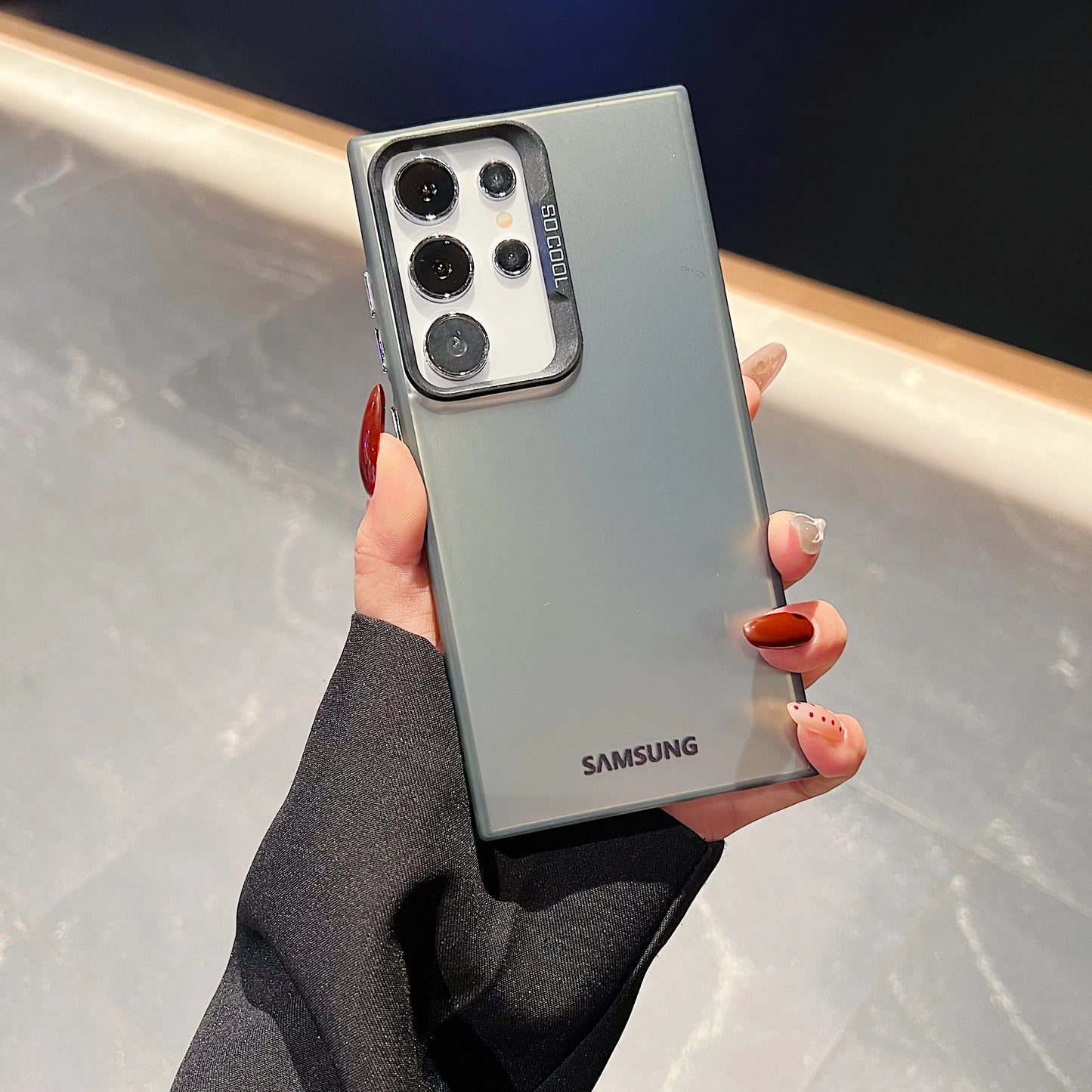 Matte Laser Case For Samsung Galaxy S25 S24 Ultra S23 S22 S21 Plus S20 FE Note 20 A54 A34 A14 A73 A53 A52 A71 Shockproof Cover