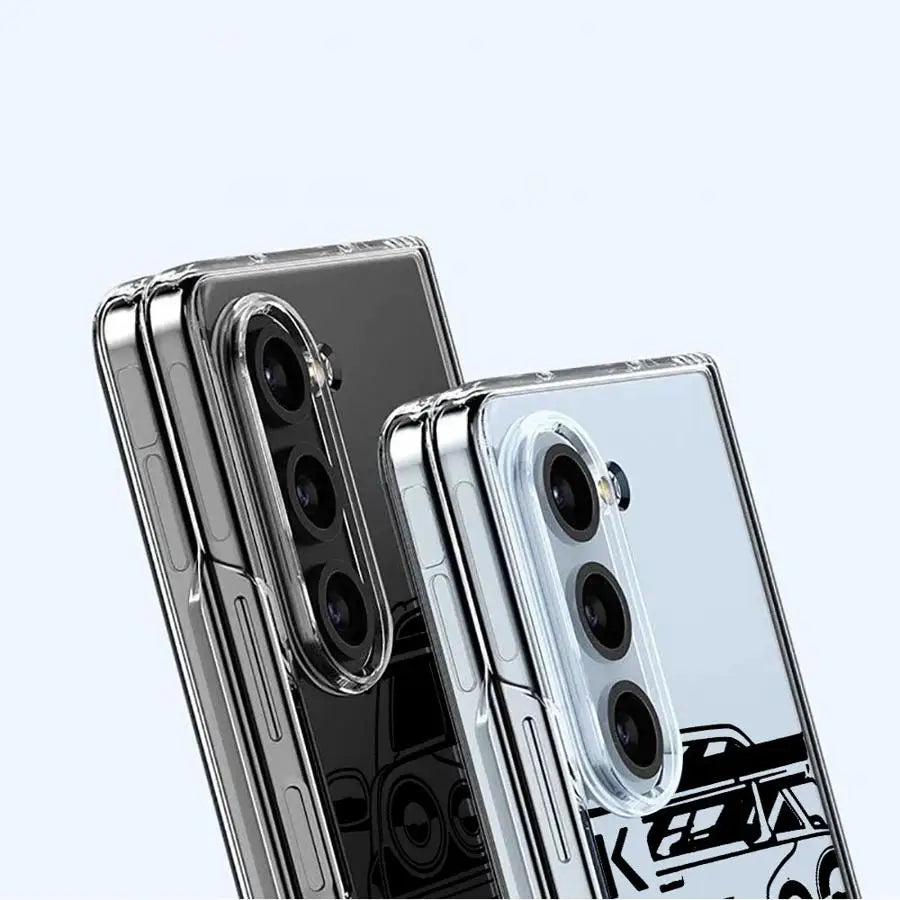 JDM Sport Car Case for Samsung Galaxy ZFold7 Z Fold 7 6 5 4 3 ZFold5 ZFold4 ZFold3 ZFold6 Hard Phone Cover