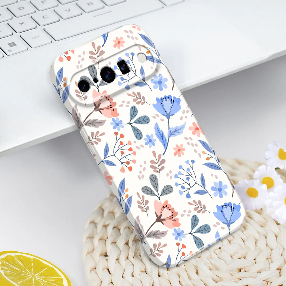 Warm Flowers Phone Case For Google Pixel 10 9 9A 8 8A 7 7A Pro XL 5G Film Hard Cover