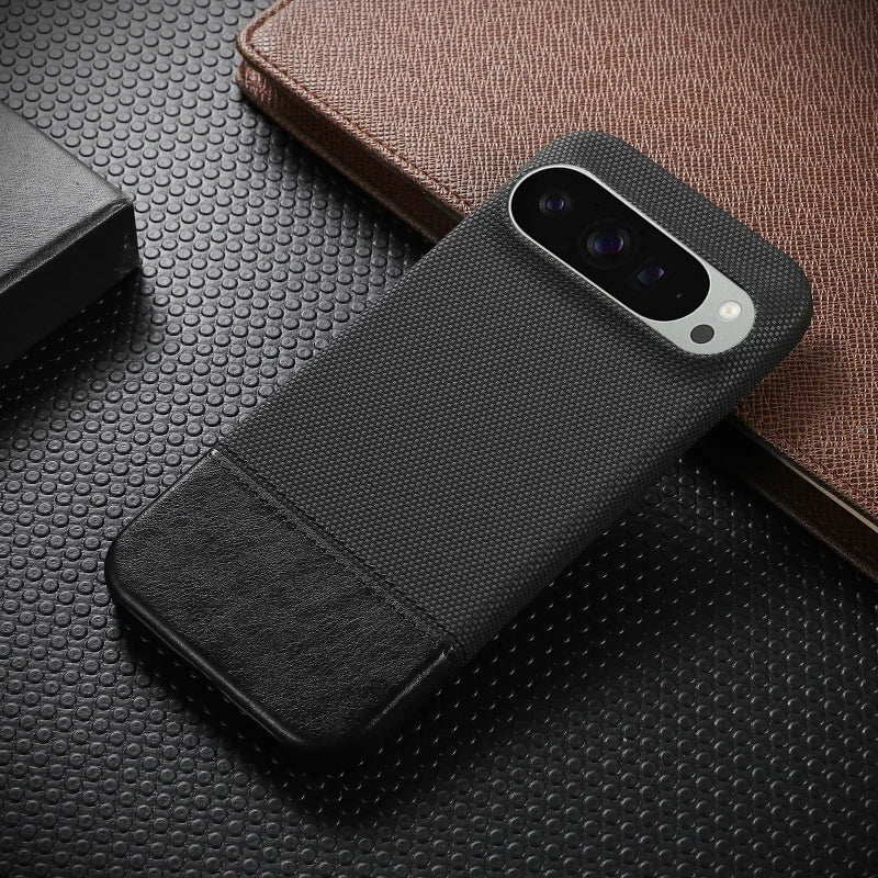 Retro Splice Armor Leather Shockproof Case For Google Pixel 10 9 8 Pro XL 10ProXL 9ProXL 8A Business Frameless Matte Fabric Capa