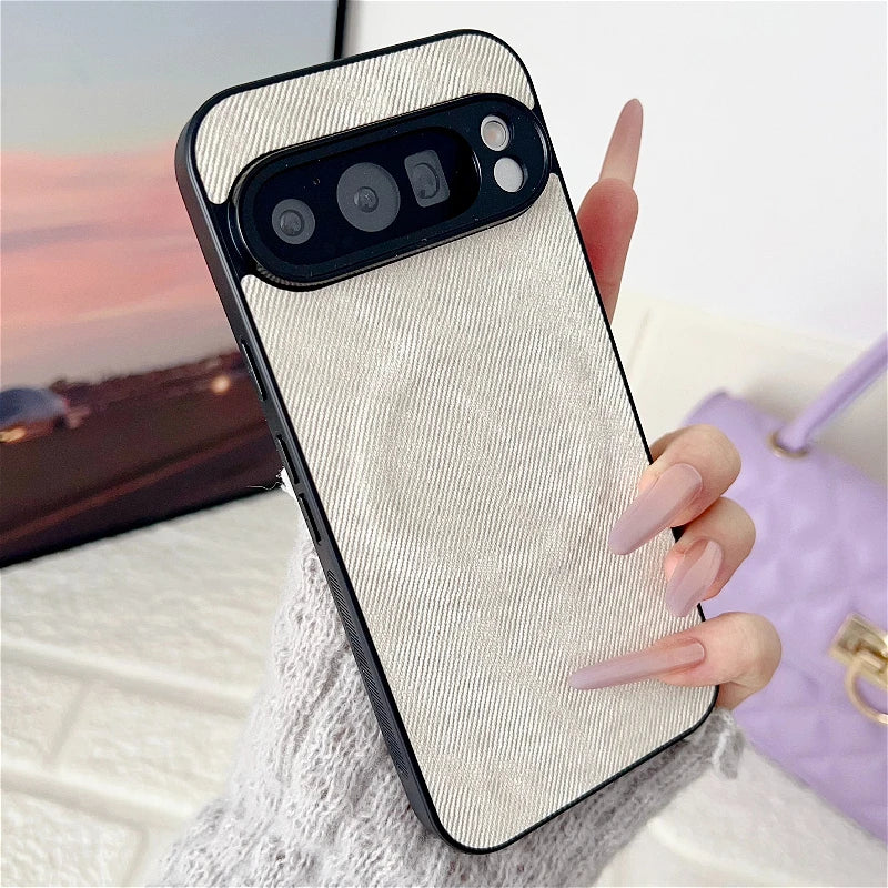 Luxury Magnetic Denim Case For Google Pixel 10 9a 9 ProXL 8 8a 7 7a 6 6a Pro 5G Lens Protection For Magsafe Shockproof Cover