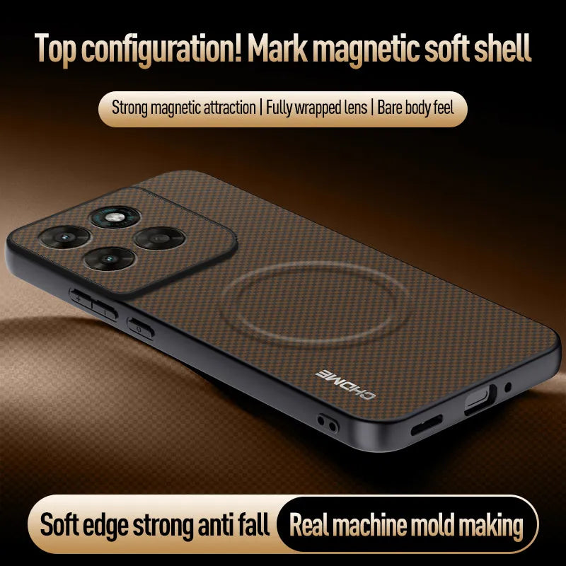 EUCAGR For Motorola Moto G77 Car Magnetic Holder Phone Case For Motorola Moto G77 Shockproof Silicone Full Protective Back Cover